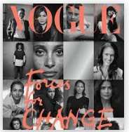 The model was among the fifteen models who appeared by guest editor Meghan, Duchess of Sussex for the cover of British Vogue magazine in its September